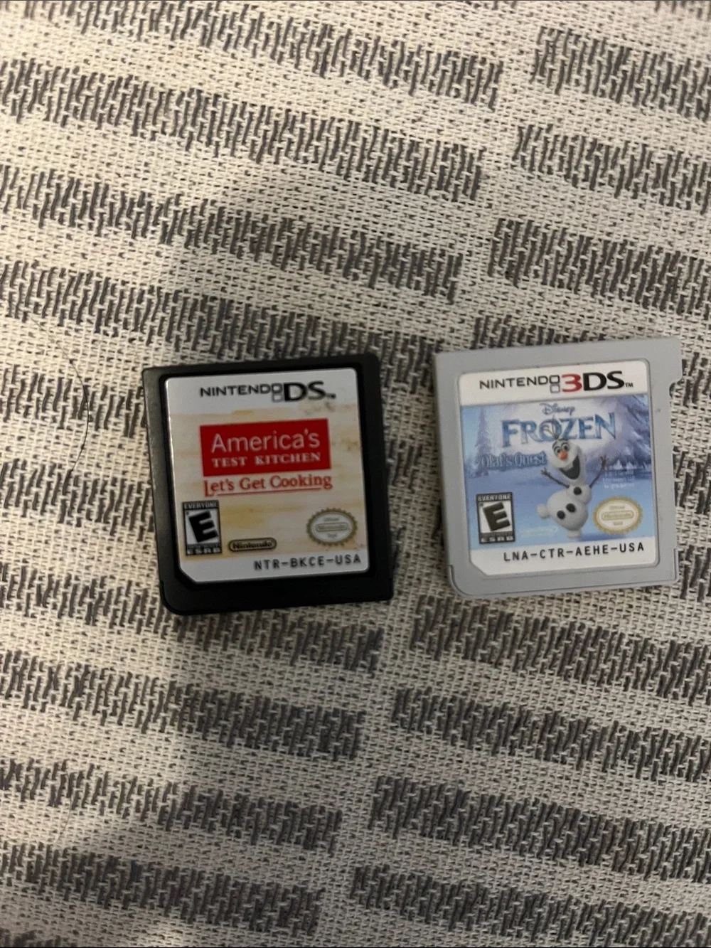 Nintendo DS/3DS Game Cartridges - America's Test Kitchen & Disney Frozen